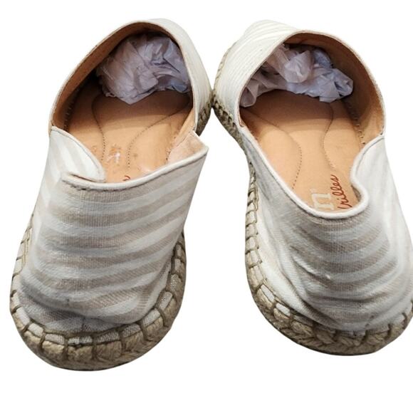 Born Striped Canvas Espadrille Flats, Women's 11 - Picture 5 of 7